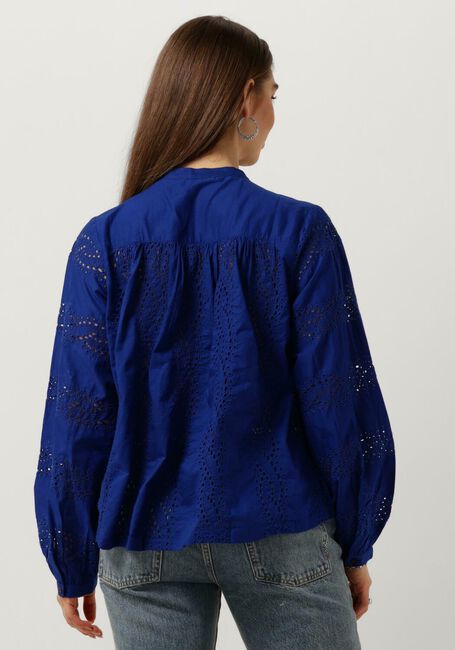 SCOTCH & SODA SHIRT WITH BROIDERIE ANGLAISE Blouses en bleu - large
