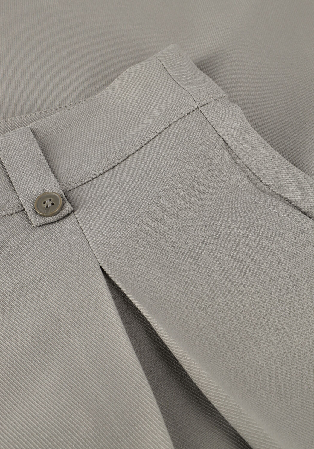 Lichtgrijze MY ESSENTIAL WARDROBE Wijde broek DISAMW HIGH WIDE PANT - large