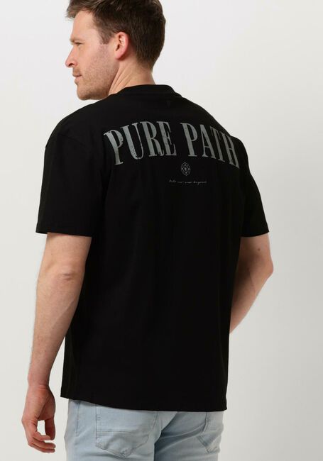 PURE PATH T-shirt TSHIRT WITH BACK PRINT AND SMALL FRONTPRINT en noir - large