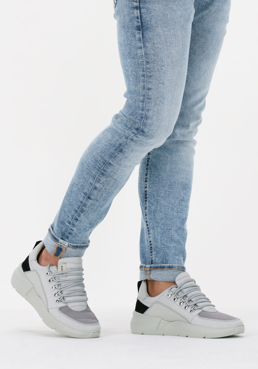 Grijze NUBIKK Sneakers ROQUE ROMAN MEN - large