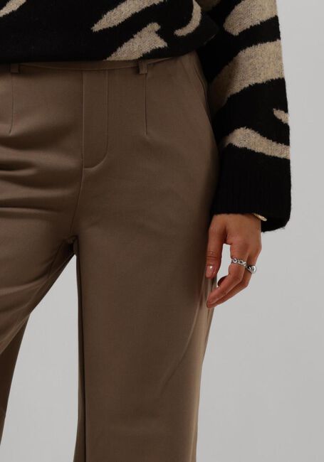 OBJECT Pantalon large OBJLISA WIDE PANT en taupe - large