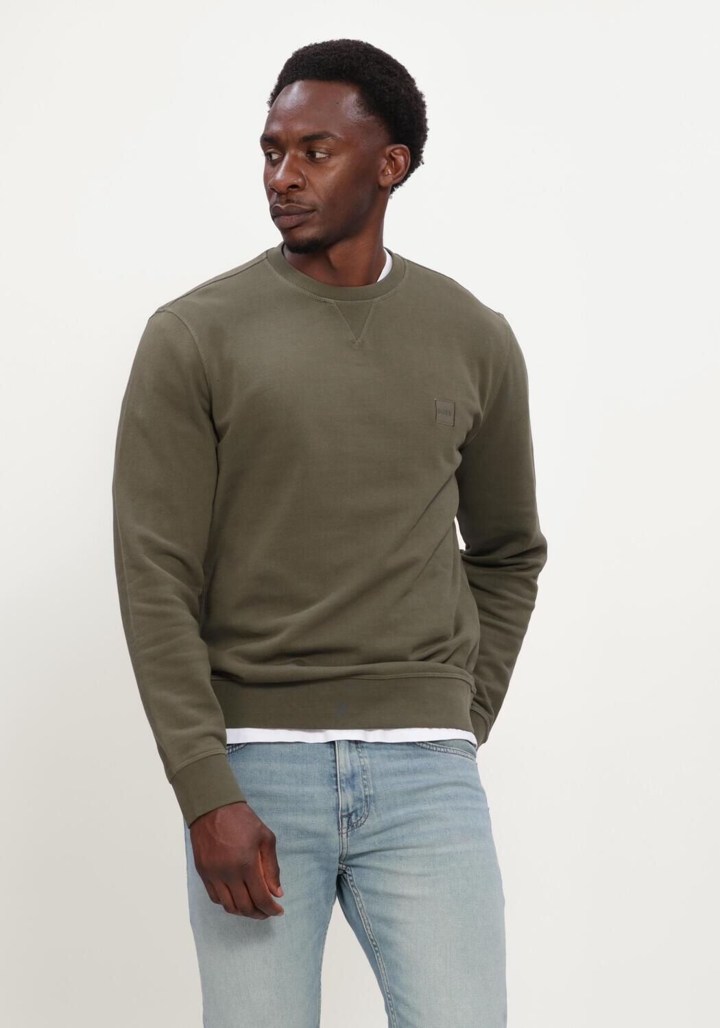 BOSS ORANGE Chandail WESTART Olive - large