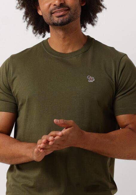 PS PAUL SMITH T-shirt MENS REG FIT SS T-SHIRT ZEBRA en vert - large