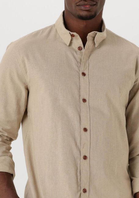 ANERKJENDT Chemise décontracté AKLEIF L/S COT/LINEN SHIRT Sable - large