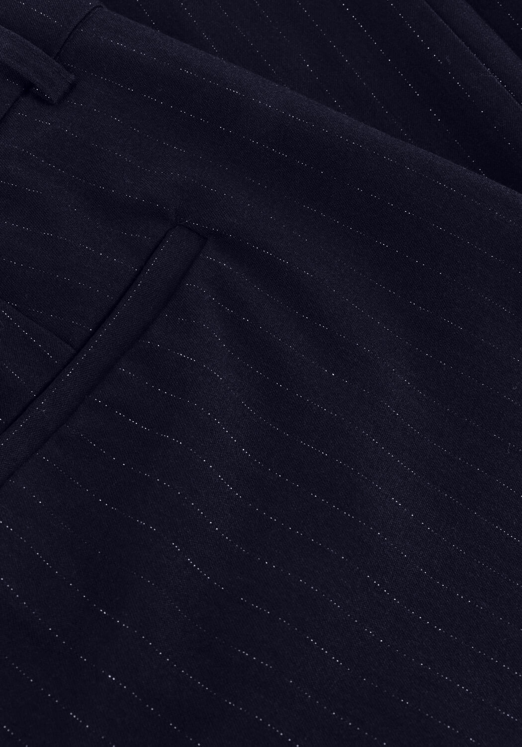 Donkerblauwe Y.A.S. Pantalon YASMIDNIGHT WIDE MW PANT S. - large