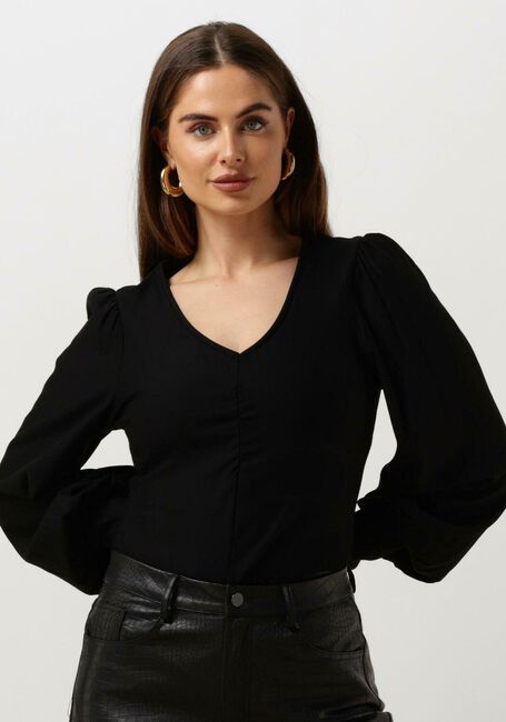 Zwarte GESTUZ  RIFAGZ V-NECK BLOUSE - large