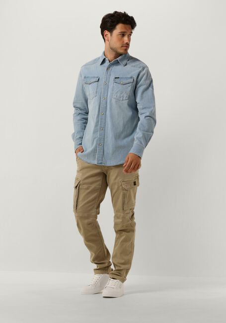 PME LEGEND Chemise décontracté LONG SLEEVE SHIRT REAL LIGHT BLUE en bleu - large