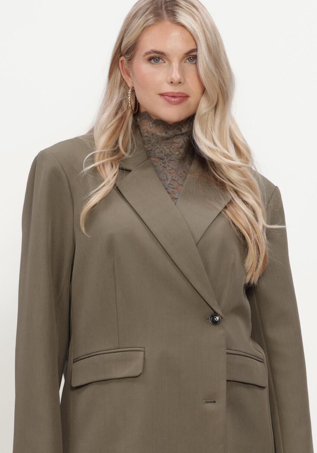 Khaki NOTRE-V Blazer NV-ISABELLA - large