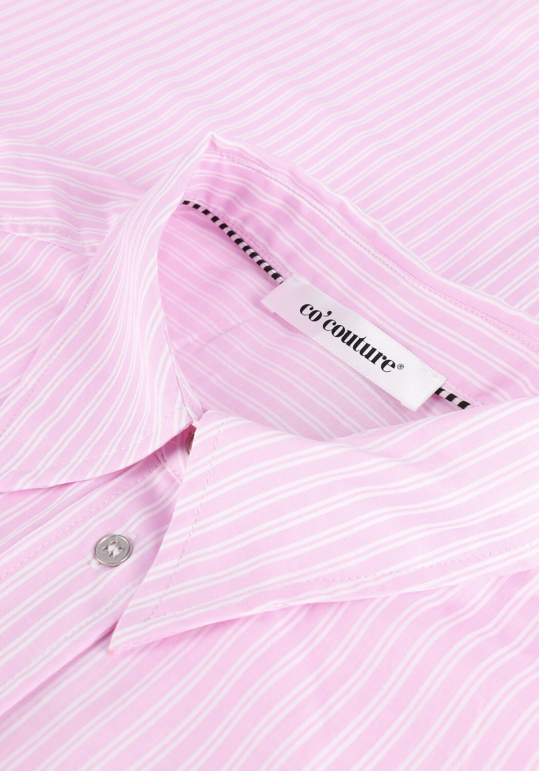 Roze CO'COUTURE  NIMBUS STRIPE OVERSIZE SHIRT - large