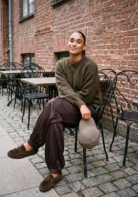 TWNS Pull HIGH-NECK PULLOVER, LONG SLEEVES en marron - large