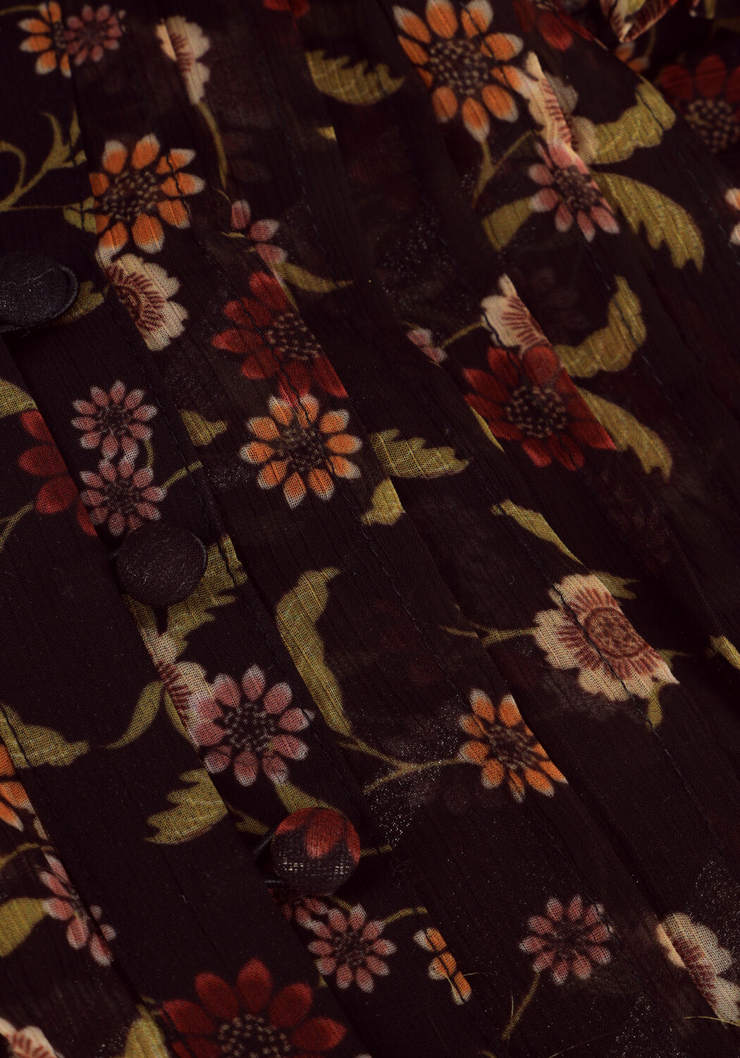 Zwarte GUESS  LS DIONNE TIE FRONT TOP - large