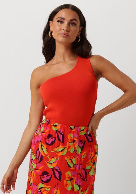 Y.A.S. Haut YASMILLA ONE SHOULDER KNIT TOP en rouge - large