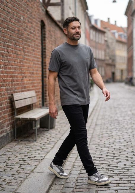 Grijze GENTI T-shirt T-SHIRT SS J2040-1223 - large