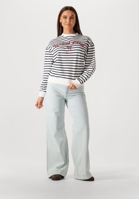 NUKUS Pull PAIGE SWEATER STRIPE en beige - large