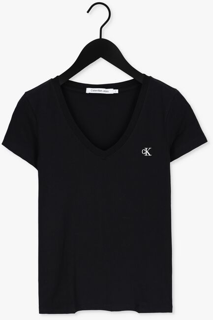 CALVIN KLEIN T-shirt CK EMBROIDERY STRETCH en noir - large