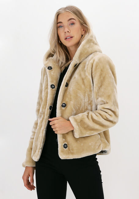 GIACOMO THE JACKET Manteau en fausse fourrure 13 LT FUR en beige - large