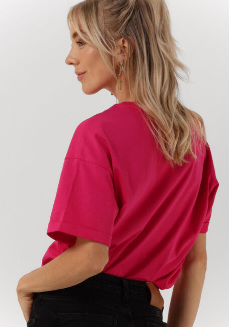 Fuchsia ALIX THE LABEL T-shirt LADIES KNITTED X T-SHIRT - large