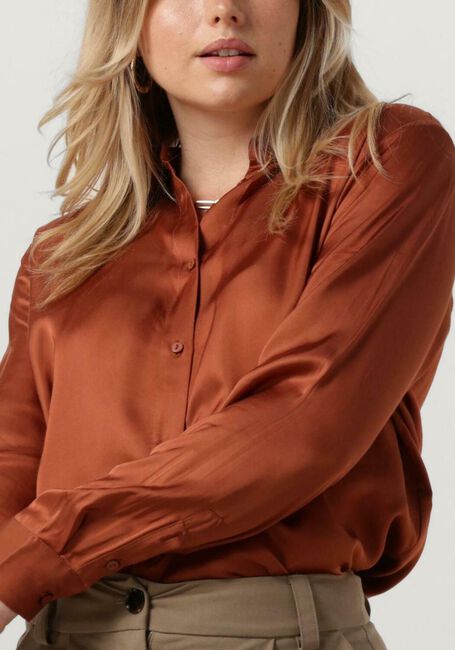 Bruine MODSTRÖM  BEATEMD SHIRT - large