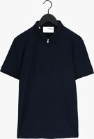 Donkerblauwe SELECTED HOMME Polo SLHFAVE ZIP SS POLO B