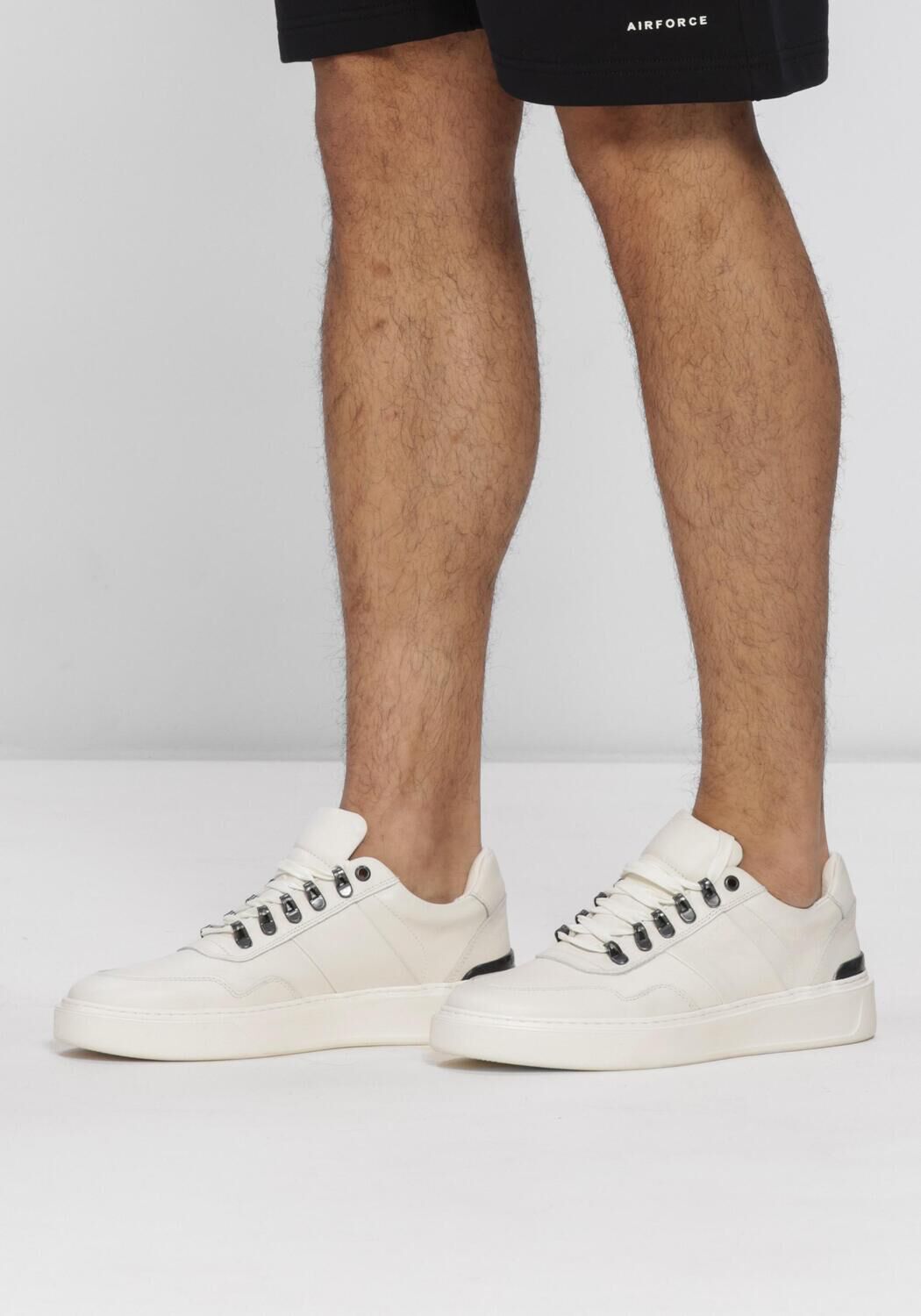 STEFANO LAURAN Baskets basses STAR 003 en blanc - large