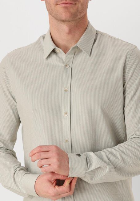 Groene CAST IRON Casual overhemd LONG SLEEVE SHIRT TEC DOBBY JERSEY STRIPE - large