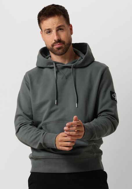 CALVIN KLEIN Chandail BADGE HOODIE en gris - large