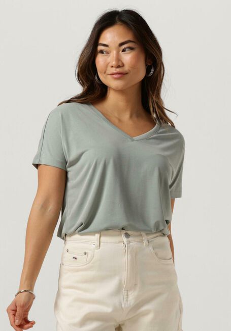 MSCH COPENHAGEN T-shirt MSCHFENYA MODAL V NECK TEE en vert - large