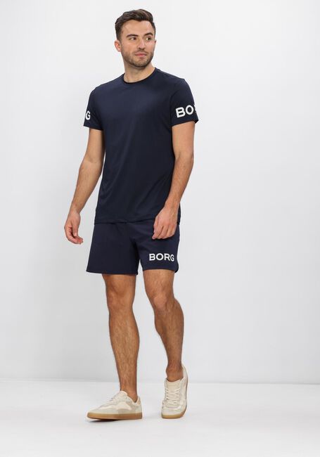 BJORN BORG Pantalon courts BORG 6 SHORTS Bleu fonc&eacute; - large