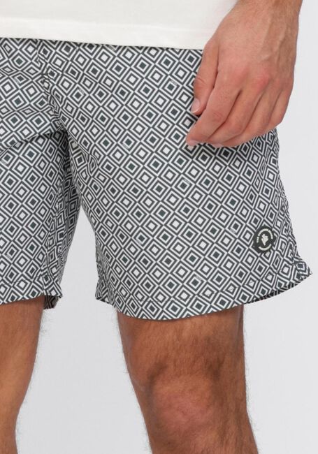 SHIWI MIKE SWIM SHORTS 7 INCH GEO SQUARE Shorts de bain en vert - large
