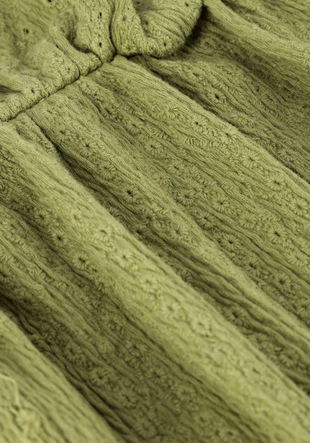 Groene YOUR WISHES Top BRODERIE OFF SHOULDER TOP - large