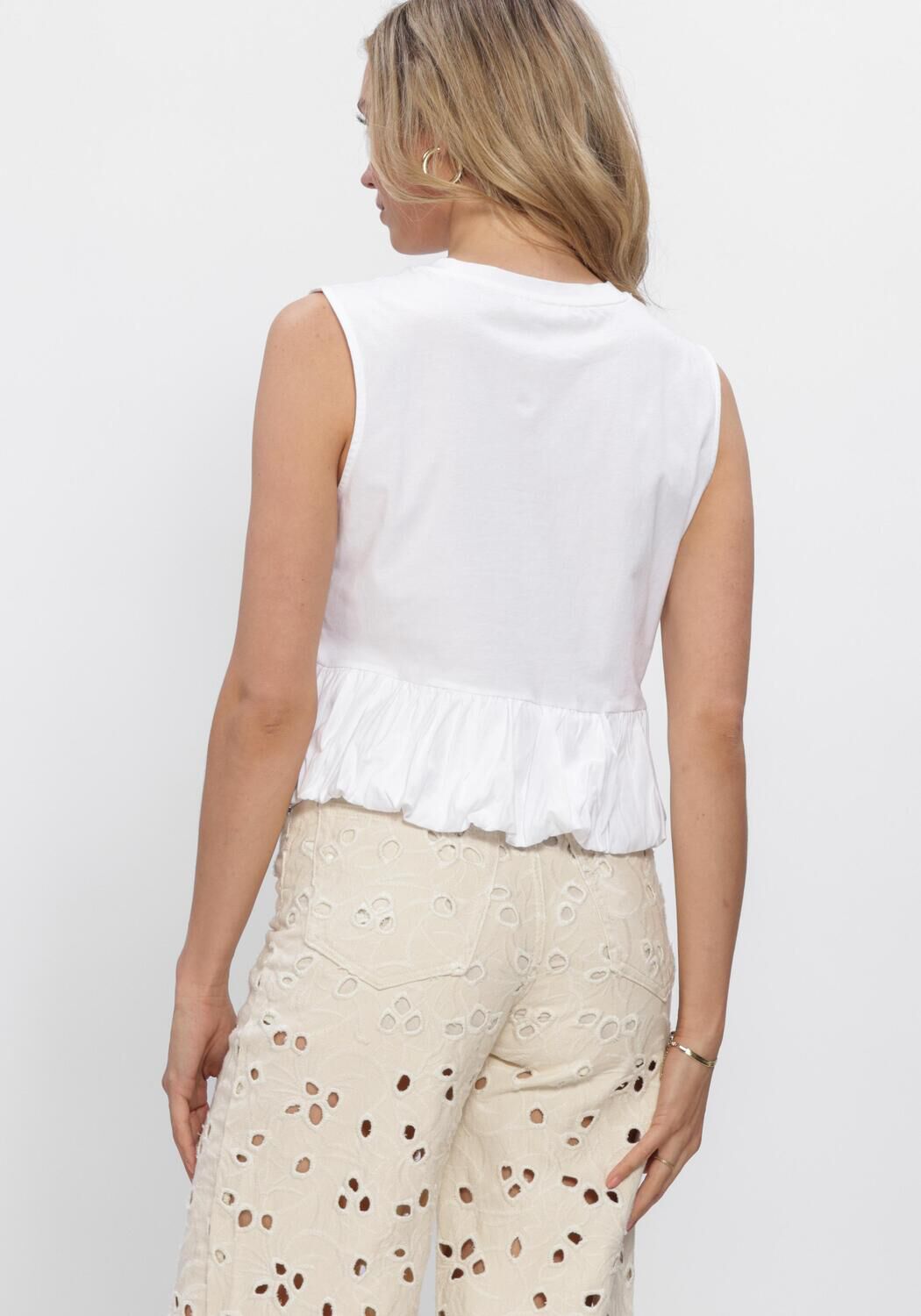 Witte EDITED Tops & T-shirts DAVINIA T-SHIRT - large