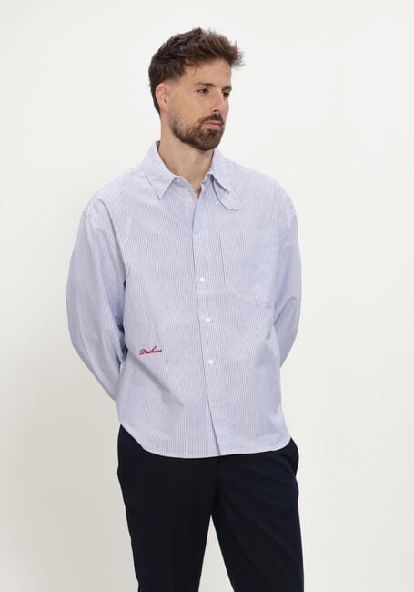 Blauwe POCKIES Casual overhemd OXFORD SHIRT - large