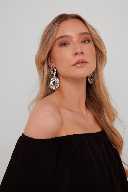 NOTRE-V Boucles d'oreilles OM04013 Argenté - large
