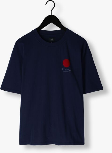 Blauwe EDWIN T-shirt JAPANESE SUN SUPPLY TS SINGLE JERSEY - large