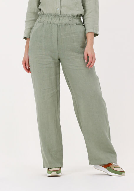 Groene BY-BAR Pantalon ROBYN LINEN PANT - large