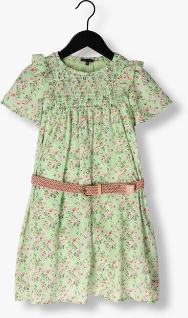 Groene NONO Mini jurk MAAN FLORAL WIDE DRESS + BELT - large