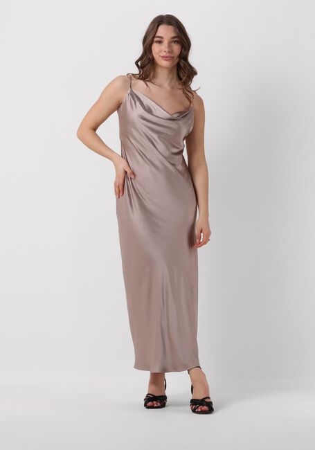 NOTRE-V Robe maxi SATIN STRAP DRESS en taupe - large