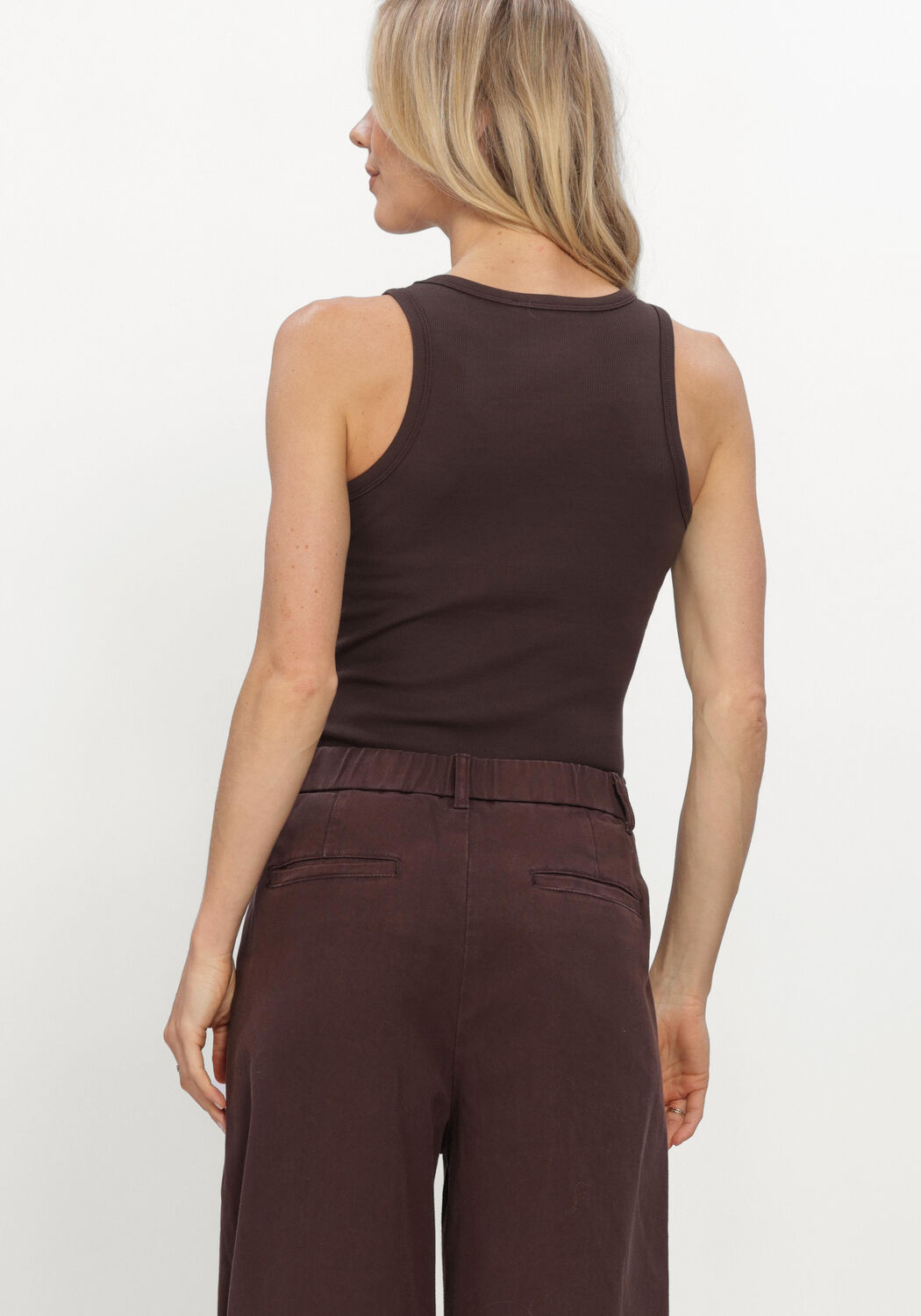 Bruine WITHBLACK Top WBLDORDI TANK - large