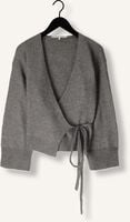 Lichtgrijze SECOND FEMALE Vest BROOK KNIT WRAP CARDIGAN Lichtgrijze SECOND FEMALE Vest BROOK KNIT WRAP CARDIGAN - medium