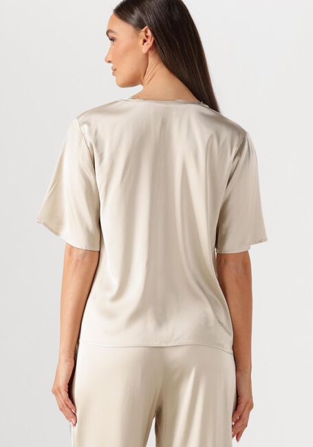 Creme MOS MOSH  MMEVIE V-NECK SATIN BLOUSE - large