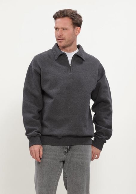 Grijze FOR&Eacute;T Trui HOOK HALF ZIP - large