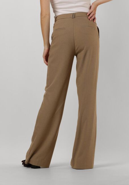 AAIKO Pantalon évasé CHANTALLE TWILL VIS 350 en taupe - large