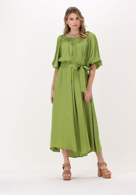 ACCESS Robe maxi OFF SHOULDER SATIN DRESS en vert - large