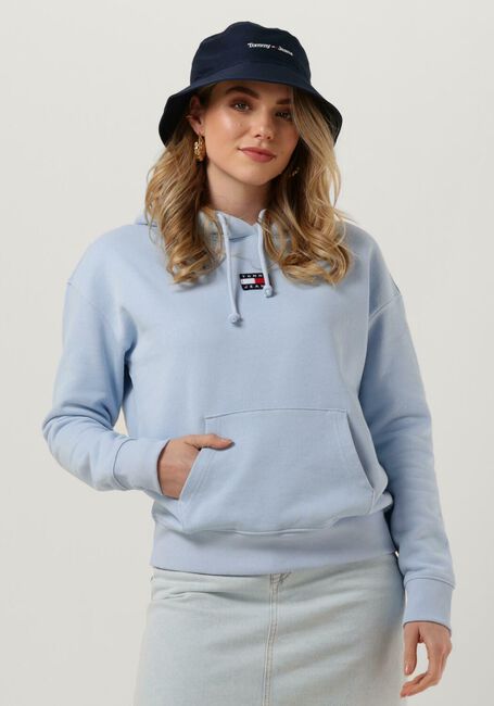 TOMMY JEANS Chandail TJW TOMMY CENTER BADGE HOODIE Bleu clair - large