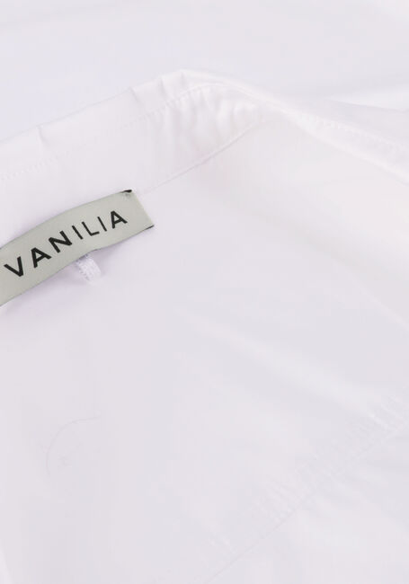 VANILIA Blouse COTTON POPLIN WRAP en blanc - large