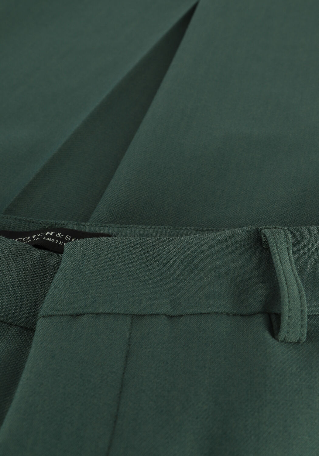 SCOTCH & SODA Pantalon large 'EDIE' TAILORED WIDE-LEG PANTS en vert - large