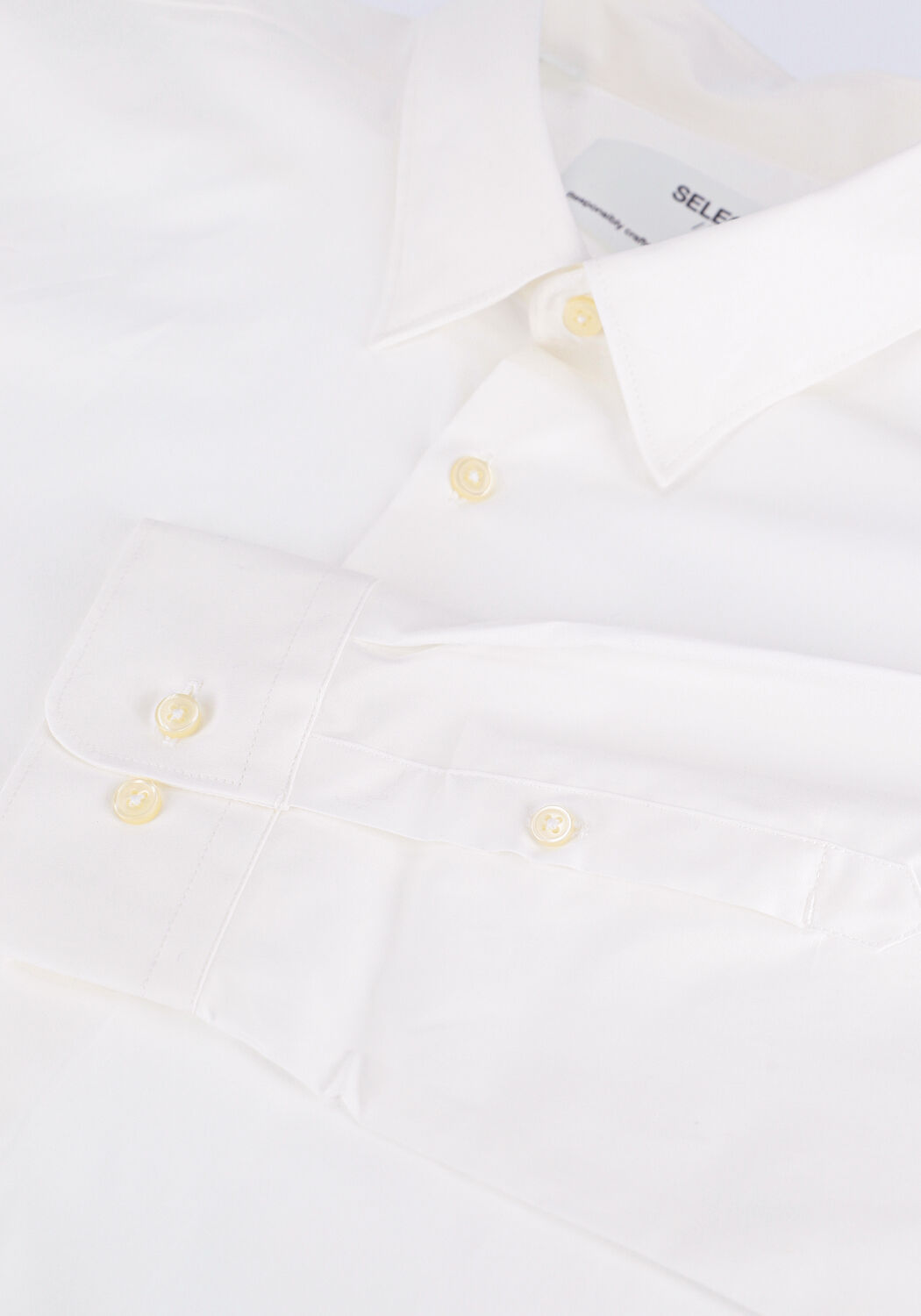 Witte SELECTED MEN Klassiek overhemd SLIMMICHIGAN SHIRT LS B - large