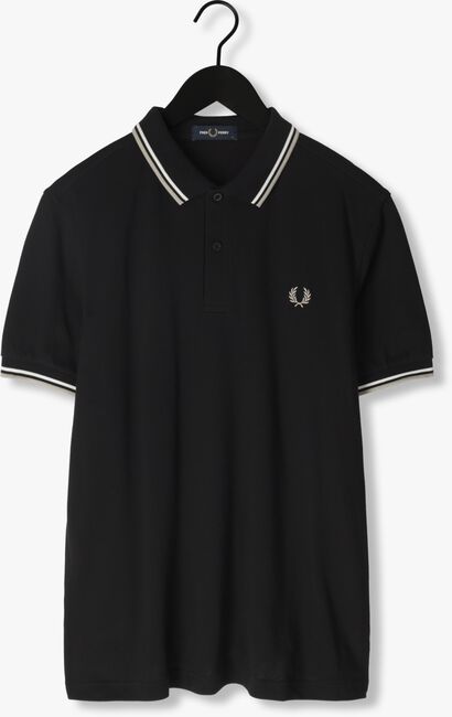 Zwarte FRED PERRY Polo THE TWIN TIPPED FRED PERRY SHIRT - large