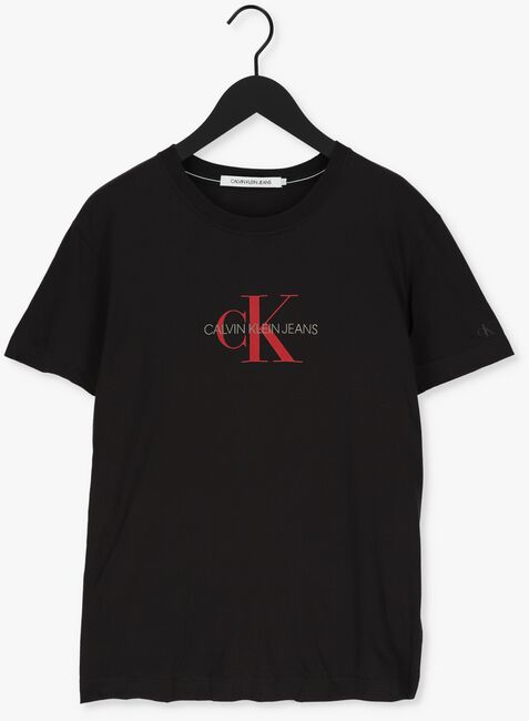 CALVIN KLEIN T-shirt ARCHIVAL MONOGRAM FLOCK TEE en noir - large