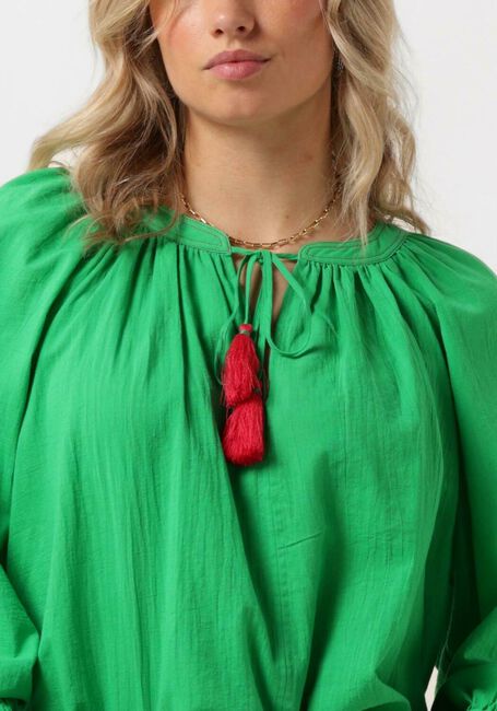 Groene SCOTCH & SODA  BALLOON SLEEVE TOP - large
